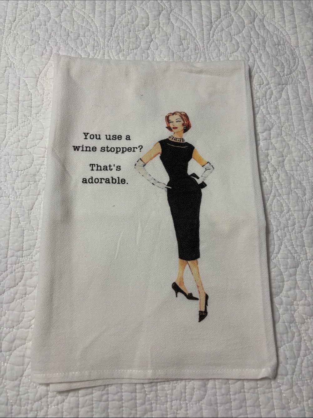 Vintage Inspired Cora & Pate Large Cotton Flour Sack Tea Kitchen Towel  NWOT